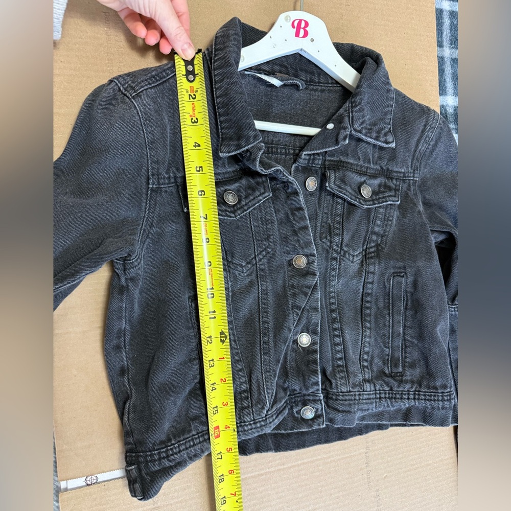 Free People Women’s We the Free Rumors Denim Jacket Black 100% Cotton Grunge - Picture 5 of 8